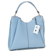 Geanta dama din piele naturala DiAmanti Abrianna Bleu D1532